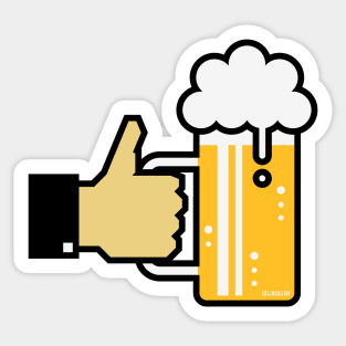 I Like Beer! (Thumb Up / Drinking Team) Sticker